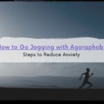 Silhouette of person jogging at dawn with blue background and purple and black text overlay.